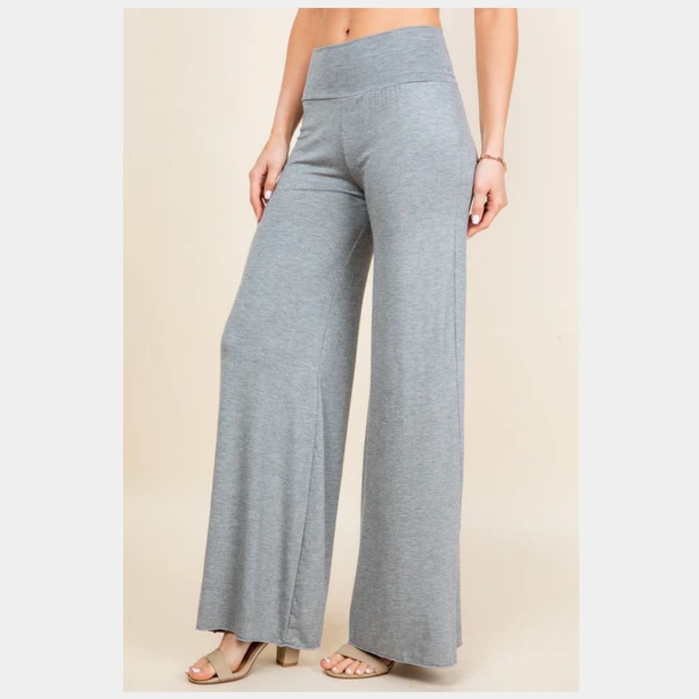 Simplicitie Palazzo Pants - Light Heather (Without Pockets)